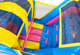 Ordina un percorso ad ostacoli gonfiabile di 13 metri a tema Fenicottero per bambini. Acquista ora i percorsi ad ostacoli gonfiabili online su JB Gonfiabili Italia