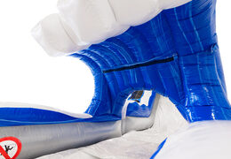 Ordina scivolo acquatico gonfiabile con bagno in blu, bianco, argento