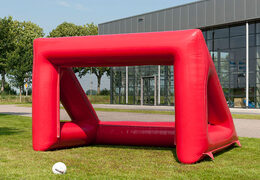 Ordina una porta da calcio gonfiabile rossa delle dimensioni di una porta da futsal per grandi e piccini. Acquista online la porta da calcio gonfiabile su JB Inflatables Netherlands