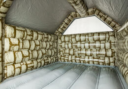 Interno del castello gonfiabile standard Grey Brick