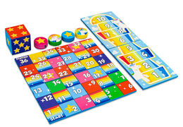 Set di giochi colorato sul retro di Softplay a tema unicorno