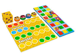 Set di giochi colorato sul retro di Softplay a tema Flamingo Hawaii