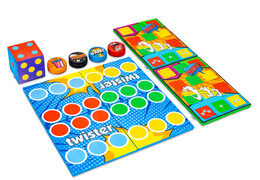 Set di giochi colorato sul retro di Softplay a tema fumetto