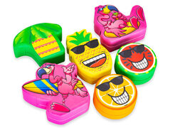 Set di tema Softplay Flamingo Hawaii con immagini di animali