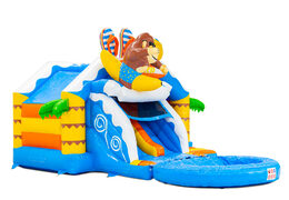 Acquista il castello gonfiabile Slide Combo Double Slide con tema spiaggia da JB