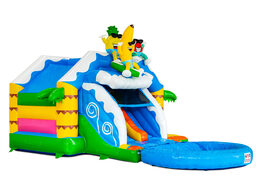 Acquista online il castello gonfiabile Slide Combo con figure in 3D e scivolo