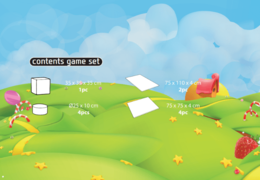 Contenuto del set di gioco Softplay in tema di caramelle da acquistare presso JB