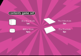 Contenuto del set di gioco Softplay in tema fumetto da acquistare presso JB