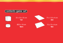 Contenuto del set di gioco Softplay in tema di montagne russe da acquistare presso JB
