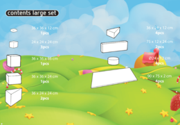 Contenuto del set Large Softplay in tema di caramelle acquistare online