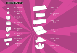 Ordina online il contenuto del set Softplay XXL a tema Fumetto da JB Inflatables a Meppel