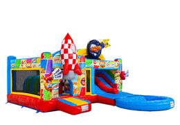 Lato di Multiplay Dubbelslide con piscina nel tema a fumetti