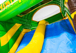 Acquista lo scivolo blu verde giallo dal gonfiabile Multiplay dubbelslide da JB