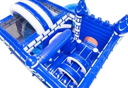 Castello gonfiabile interno con archi, colonne e sacchi per il pugilato in vendita presso JB