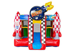 Acquista il castello gonfiabile Midi Bounce a tema fumetto da JB Inflatables, accattivante e colorato
