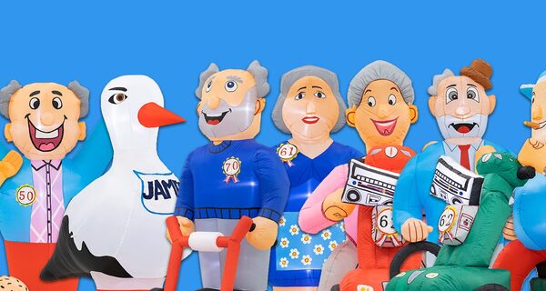 Acquistare oggetti festivi gonfiabili, standard o su misura per ogni tipo di festa JB Gonfiabili