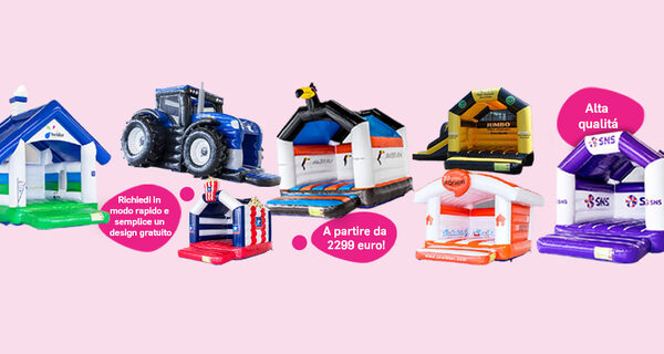 castello gonfiabile personalizzato su richiesta in vendita su JB