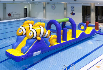 Fantastica avventura di corsa a ostacoli eseguita a tema pesce pagliaccio con oggetti ostacoli impegnativi da acquistare per grandi e piccini. Ordina ora i giochi gonfiabili in piscina online su JB Gonfiabili Italia