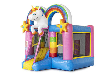 Mini castello gonfiabile a tema unicorno con scivolo disponibile per l'acquisto per i bambini su JB Gonfiabili Italia. Ordina i castelli gonfiabili gonfiabili online su JB Gonfiabili Italia