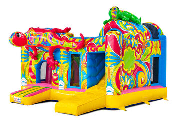 Giallo rosa blu stampe floreali colorate su Multiplay Ibiza JB Meppel