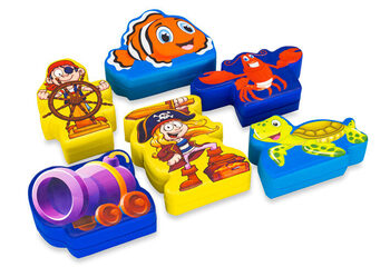Set a tema softplay con immagini di Pirati e animali marini