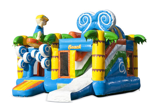 Acquista il multiattività medio per interni nella spiaggia a tema con scivolo per bambini. Ordina gonfiabili multiattività online su JB Gonfiabili Italia