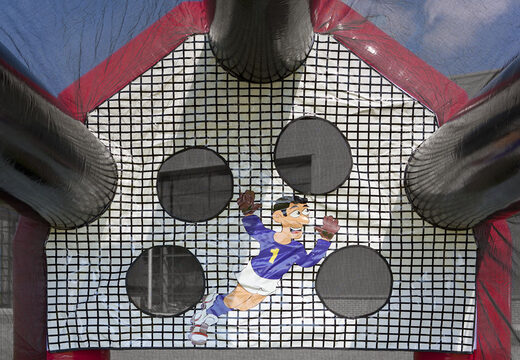 Spara velocità o acquista il gioco di calcio gonfiabile "Fat Bertha". Ordina subito il gioco sparatutto di calcio gonfiabile online su JB Gonfiabili Italia