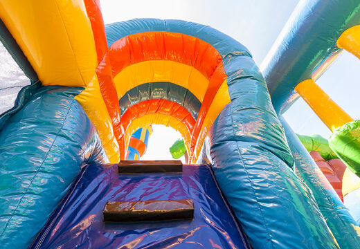  Acquistare un gioco gonfiabile multiattività con scivolo e ostacoli con il tema fairytale