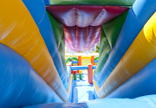 Scivolo multifunzionale gonfiabile a tema coccodrillo con piscina per bambini, impressionante oggetto 3D, colori freschi e gli ostacoli 3D per i bambini. Acquista ora gli scivoli gonfiabili online su JB Gonfiabili Italia