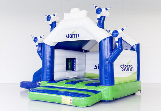 Ordina la castello gonfiabile personalizzati Storm-Multifun Windmill gonfiabile su misura con scivolo nei tuoi colori e logo da JB Gonfiabili Italia. Richiedi ora un design gratuito per i castello gonfiabile nella tua identità aziendale