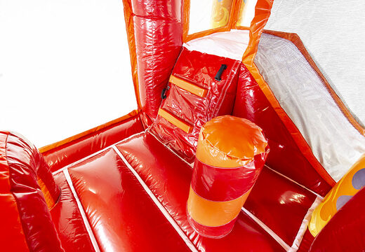 Ordina la castello gonfiabile multigiocatore dei vigili del fuoco L con scivolo per bambini. Acquista castelli gonfiabili online su JB Gonfiabili Italia