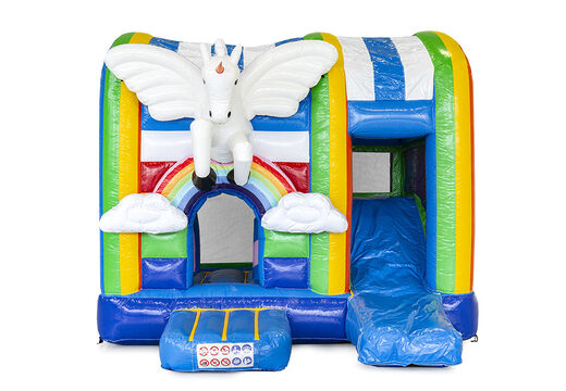 Ordina un castello gonfiabile con unicorno per bambini. Acquista castelli gonfiabili online su JB Gonfiabili Italia