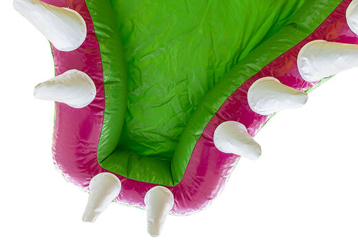 Ordina una castello gonfiabile a tema Jungleworld in un design unico con due ingressi, uno scivolo al centro e oggetti 3D per i bambini. Acquista castelli gonfiabili online su JB Gonfiabili Italia