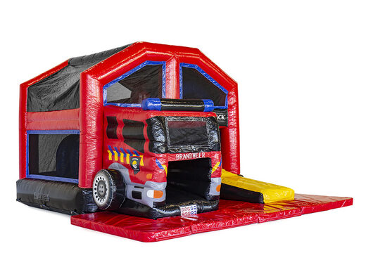 Promozionale Captian Jack multiplay Fire Department castello gonfiabile ricoperti realizzati da JB Gonfiabili Italia. Ccastello gonfiabile personalizzati promozionali di tutte le forme e dimensioni su JB Promotions UK