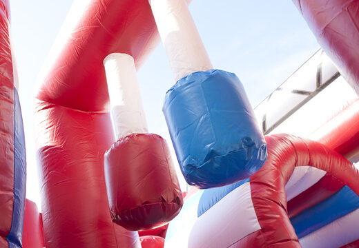  Acquistare un gioco gonfiabile multiattività con scivolo e ostacoli con il tema vigili del fuoco