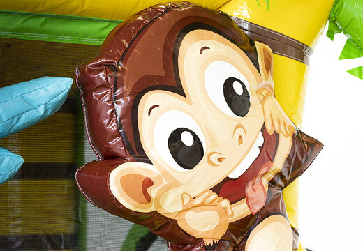 Ordina mini castello gonfiabile multigiocatore giungla con scivolo per bambini. Acquista castelli gonfiabili online su JB Gonfiabili Italia