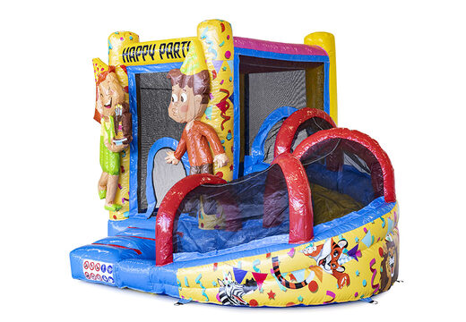 Ordina mini castello gonfiabile per bambini con scivolo party. Acquista castelli gonfiabili online su JB Gonfiabili Italia