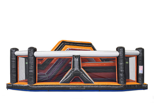 Corso d'assalto Tunnel Twister mega gonfiabile da 40 pezzi giga modulare per bambini. Ordina ora i percorsi ad ostacoli gonfiabili online su JB Gonfiabili Italia