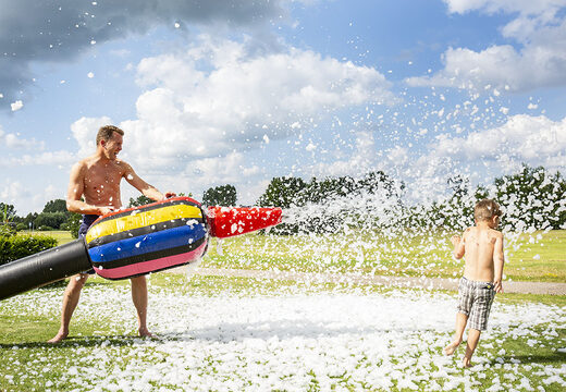 Acquista un cannone gonfiabile spara schiuma per le tue feste schiuma con il tema standard