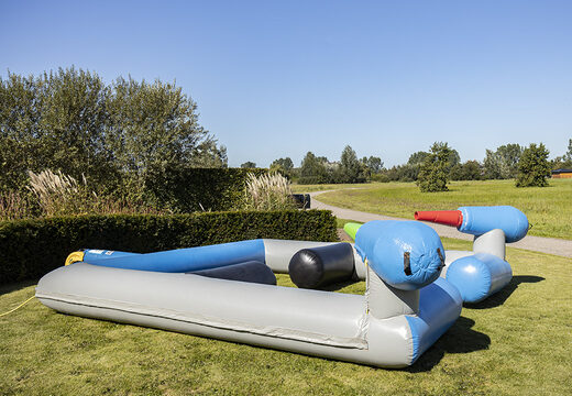 Acquista un cannone gonfiabile spara schiuma per le tue feste schiuma con il tema battaglia