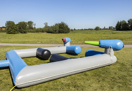 Acquista un cannone gonfiabile spara schiuma per le tue feste schiuma con il tema battaglia