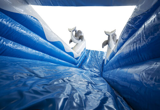 Scivolo gonfiabile perfetto a tema squalo con oggetti 3D su ordinazione per i bambini. Acquista ora gli scivoli gonfiabili online su JB Gonfiabili Italia