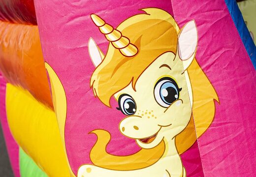 Tema unicorno piccolo castello gonfiabile in vendita per bambini. Acquista castelli gonfiabili su JB Gonfiabili Italia online