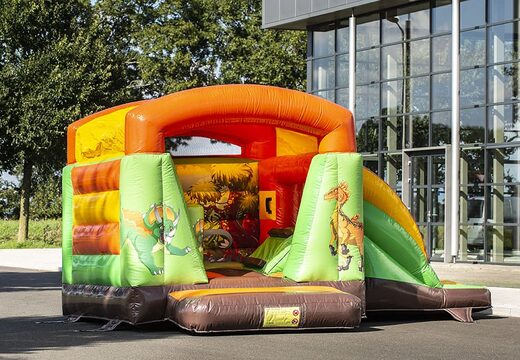 Mini castello gonfiabile multifun con scivolo a tema dinosauro per festa di compleanno in vendita. Acquista castelli gonfiabili online su JB Gonfiabili Italia