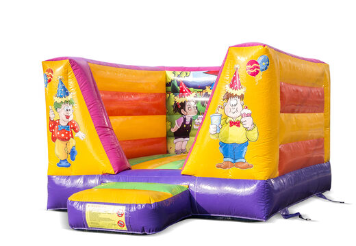 Acquista una piccola castello gonfiabile aperta a tema festa per bambini. Le castelli gonfiabili sono disponibili online su JB Gonfiabili Italia