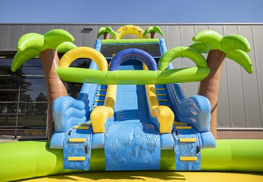 Acquistare un parco acquatico gonfiabile funcity con scivolo, ostacoli e arrampicata con il tema pirata