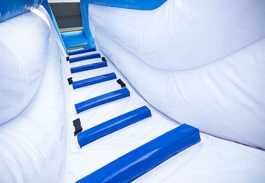 Acquistare un parco gonfiabile completo con ostacoli e scivolo con il tema frozen