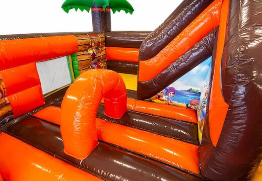 Ordina la castello gonfiabile multifunzionale dei pirati Funcity per bambini. Acquista castelli gonfiabili online su JB Gonfiabili Italia