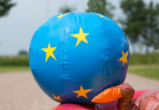 Acquistare un gioco gonfiabile semi aperto per bambini con ostacoli, tema circo.