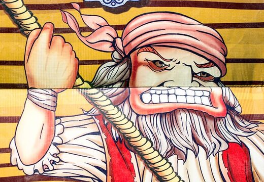 Acquistare un parco gioco gonfiabile completo con ostacoli e scivolo con il tema mondo mare